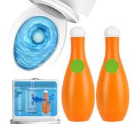 Nettoyant WC Gel Détartrant Décapant Surpuissant, Nettoyage automatique Nettoyant WC Antibactérien Formule Concentrée Anti Calcaire Stop Odeurs (2, 2PCS)