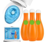 Nettoyant WC Gel Détartrant Décapant Surpuissant, Nettoyage automatique Nettoyant WC Antibactérien Formule Concentrée Anti Calcaire Stop Odeurs (3, 3PCS)
