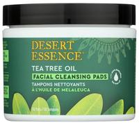 Desert Essence Disques de coton nettoyants à l'huile essentielle d'arbre à thé 50 disques