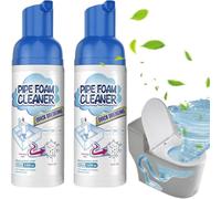 Nettoyants En Mousse Pour Canalisations,Mousse Nettoyante Canalisation,Déboucheur De Tuyaux,Pour Tuyau De Drainage,Liquide Pour Déboucher Les Cheveux,Pour Toilettes,éviers,Baignoires,60ml (2PC)