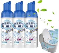 Nettoyants En Mousse Pour Canalisations,Mousse Nettoyante Canalisation,Déboucheur De Tuyaux,Pour Tuyau De Drainage,Liquide Pour Déboucher Les Cheveux,Pour Toilettes,éviers,Baignoires,60ml (3PC)