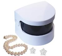 Nettoyer de bijoux à ultrasons - Logement durable, laveuse hygiène | Mini-bain portable avec nettoyage de vibration, machine sonore professionnelle pour les prothèses dentaires bracelets montres annea