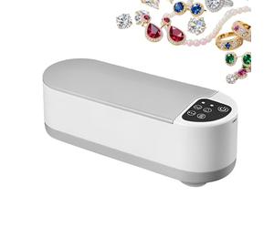 Nettoyer de bijoux - Machine de nettoyage à ultrasons portable | Dispositif à 2 modes rechargeable pour lunettes, sangle de montre, anneaux, prothèse, collier, boucle d'oreille, 8,27x2,95 pouces
