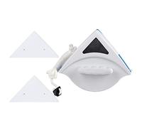 Nettoyer de fenêtres magnétiques, essuie-glace en verre de fenêtre avec tissu de coton Remplacement double côté lavage Brosse planeur magnétique pour une haute hauteur
