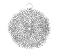 Nettoyer de poêle en fonte en fonte, 7 pouces 316 en acier inoxydable Scraper Scraper Lodge Chaid Mailuse Kit de nettoyage en fonte en fonte en acier pour la poêle, wok, pot, fours