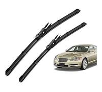 Nettoyer le pare-brise Ensemble de balais d'essuie-glace avant et arrière compatibles avec Jaguar XF 2007-2015 XJ 2009-2017 23 pouces + 19 Kit lames rechange pour essuie-glace