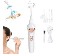 Nettoyer les oreilles, kit de retrait de cérumen, outil de nettoyage de l'oreille à LED, professionnel pince à épiler courbe double point spirale avec boîte pour adultes enfants
