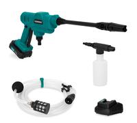 Nettoyeur à pression sans fil 20V - 24 bars | Accessoires, 1 batterie 2.0Ah et chargeur incl.