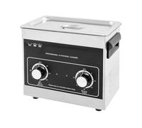 Nettoyeur à ultrasons, 100 W, machine de nettoyage à ultrasons avec chauffage et minuterie, machine à ultrasons avec contrôle à bouton pour verres à bijoux, peut être utilisée dans les maisons, les
