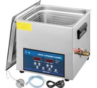 Nettoyeur à ultrasons 10L - Appareil de nettoyage 260W - Nettoyeur à ultrasons à deux fréquences - Nettoyeur de bijoux avec écran LED