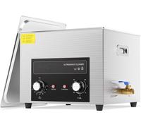 Nettoyeur à ultrasons 15L avec chauffage et minuterie - Machine sonique numérique avec panier - Appareil de nettoyage pour un nettoyage efficace et en profondeur