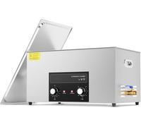 Nettoyeur à ultrasons 22L avec chauffage et minuterie - Machine de nettoyage sonique numérique avec panier - Nettoyage efficace pour différentes applications