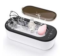 Nettoyeur à Ultrasons, 300ml Ultrasonic Cleaner 47kHz Nettoyeur sonique, Portable Nettoyeur de bijoux avec 4 modes de nettoyage, Nettoyeur Ultrasons Lunettes pour dentaires/Collier/BAGUES/Regarder