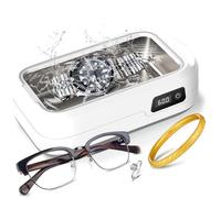 Nettoyeur à Ultrasons, 48 kHz Ultrasonic Cleaner, Nettoyeur Ultrasons, 640 ml Nettoyeur Ultrasons Lunettes, Nettoyeur Ultrasonique, Appareil à Ultrasons pour Lunettes de Vue, Bijoux, Montres