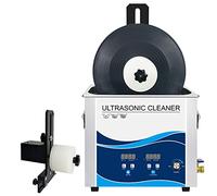 Nettoyeur à ultrasons 6,5 L pour disques vinyles. Système de nettoyage chauffant à puissance réglable avec dégazage, température et durée réglables, pour disques LP 7/12 pouces (noir).