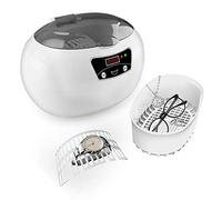 Nettoyeur à Ultrasons 600 ML avec Minuterie LCD Numérique, Machine De Lavage De Bijoux Professionnelle pour Nettoyer Les Lunettes, Colliers, Montres, Bagues,Grey
