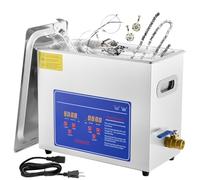 Nettoyeur à Ultrasons 6L Avec Chauffage Et Rglage Du Temps Nettoyant Sonique Professionnel En Acier Inoxydable 180W 220V Pour Les Bijoux,Les Lab,Les éQuipements Dentaires Et Industriels