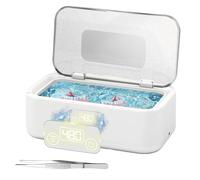 Nettoyeur à ultrasons, 800 ml, bain à ultrasons 49 kHz, haute fréquence, avec 5 modes, portable, pour lunettes, bijoux, montres, M, plastique ABS