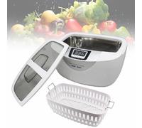 Nettoyeur à ultrasons avancé avec chauffage, grande capacité de 2,5 L, minuterie à affichage numérique, convient aux boucles d'oreilles, fruits, bijoux et légumes.