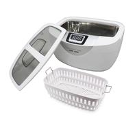 Nettoyeur à ultrasons avec chauffage, grande capacité de 2 500 L/84,5 oz, affichage numérique et minuterie, convient pour montres, boucles d'oreilles, fruits, bijoux et légumes.