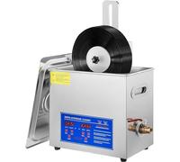 Nettoyeur à Ultrasons Commercial, Machine De Nettoyage De Disques Vinyles à Ultrasons 6l, Laveuse De Disques, Nettoyer 1-6 Disques Vinyles Une Fois, 40khz 180w Type Professionnel avec Panie