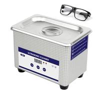 Nettoyeur à ultrasons, machine de nettoyage de bijoux en acier inoxydable de 800 ml pour bagues, montres, rasoirs, pièces de monnaie - Appareil de lavage domestique professionnel