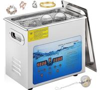 Nettoyeur à ultrasons - Nettoyeur à ultrasons - Appareil à ultrasons 6 L pour lunettes, montres, bijoux, boucles d'oreilles, bagues, colliers, rasoirs, prothèses dentaires, outils - Nettoyage de bijou