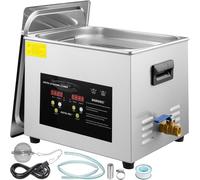 Nettoyeur à ultrasons numérique 15L - 600W chauffage minuterie - 40KHz machine de nettoyage pour un nettoyage efficace