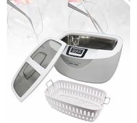 Nettoyeur à ultrasons numérique, nettoyeur à ultrasons pour lunettes, avec chauffage, grande capacité de 2,5 L, 5 réglages de minuterie, pour bijoux, verrerie et instruments