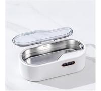 Nettoyeur à ultrasons pour bijoux, 450 ml, avec couvercle transparent, nettoyage à 360° pour argent, or, diamants et cuve intérieure en acier inoxydable, 45 kHz