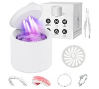 Nettoyeur à ultrasons pour dispositifs de retenue et aligneurs - Pod dentaire 50 kHz pour Invisalign, appareils dentaires, dentiers, gardes-nuit, 200 ml 3 modes, nettoyage en profondeur pour retenue