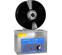 Nettoyeur à ultrasons pour disques vinyles, machine de nettoyage en profondeur avec kit de séchage, minuterie 0-20 min, compatible avec les disques vinyles - 6 pièces