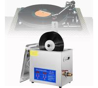 Nettoyeur à ultrasons pour disques vinyles, température réglable par contrôle numérique, portable pour une utilisation domestique et commerciale.