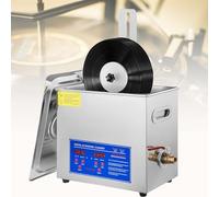 Nettoyeur à ultrasons pour vinyles, machine de nettoyage à ultrasons 6 L avec égouttoir - Nettoyeur de disques vinyles relevable pour bijoux et montres, lave-disques de qualité professionnel