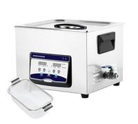 Nettoyeur à ultrasons professionnel 15 L - Appareil de nettoyage en acier inoxydable avec minuterie et chauffage - Idéal pour les bijoux, montres et lunettes - Affichage numérique - Solution