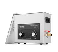 VEVOR Nettoyeur à Ultrasons Numérique 6 L, Bac Ultrasons 180 W, Appareil de Nettoyage Ultrasonique Professionnel avec Minuterie, Chauffage et Panier, pour Pièces Automobiles, Bijoux, Lunettes, Labo