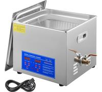 Nettoyeur à ultrasons VEVOR, haute puissance ultrasonique, grandes options de capacité, 15L