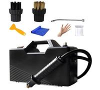 Nettoyeur à Vapeur Haute Pression, Machine de Nettoyage à Vapeur Auto-amorçante 3800W, défroisseur à Vapeur Portable 6000ML avec 2 brosses et Un coude d'extension (Black)