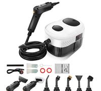 Nettoyeur à vapeur, nettoyeur à vapeur portatif de 2500 W, réservoir de 1,4 L haute température sous pression, nettoyeur vapeur jetable pour papier peint, sol, tapis