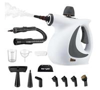 Nettoyeur à vapeur pour usage intensif, vaporisateur à main avec 12 accessoires et machine électrique pour enlever les taches pour tapis, sol, tissu, meubles, tapisserie, canapé, voiture