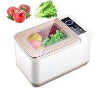 Nettoyeur alimentaire à ultrasons 10 L avec panier de vidange, nettoyeur multifonction pour fruits et légumes pour viande, fruits de mer et utilisation quotidienne en cuisine