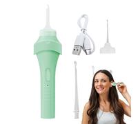 Nettoyeur auriculaire électrique avec lumière LED - Appareil de soin personnel pour les oreilles bouchées - Démangeaisons - À la maison, en voyage et en famille