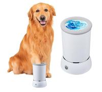 Nettoyeur automatique de pattes de chien, nettoyeur électrique de pattes de chien, rechargeable par USB, pour chiens de petite, moyenne et grande race, blanc