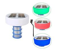 Nettoyeur automatique flottant pour piscine - Ioniseur solaire en cuivre - Réduction du chlore - Purificateurs de piscine faciles à utiliser