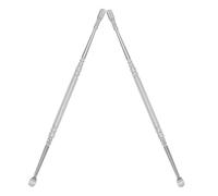 Nettoyeur D’oreilles en Acier Inoxydable Double Tête, Spirale | Pointe Flexible Antidérapante, Format Léger et Portable, Usage Maison ou Voyage, pour Adultes et Garçon et Filles