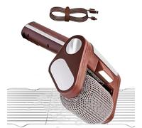 Nettoyeur de barbecue électrique à lumière LED 350 tr/min en acier inoxydable 304 Power Roller efficace pour enlever les aliments carbonisés Outil de nettoyage gratuit Parfait pour les grillades en