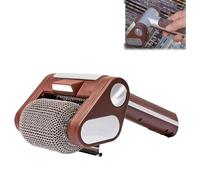 Nettoyeur de barbecue électrique - Brosse de barbecue sans fil avec rouleau LED en acier inoxydable 350 tr/min pour l'extérieur et la cuisine, parfait pour un nettoyage sans effort des grillades