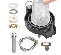 Nettoyeur de bouteilles en acier inoxydable à haute pression, lave-gobelet pour évier, module de rinçage de comptoir deux en un, accessoire d'évier de cuisine, utilitaire JetSpray avancé, nettoyeur de