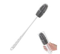Nettoyeur de brosse à bouteille, brosse de nettoyage pour bouteilles avec long manche | Gobelet en verre pour bouteille de lavage des outils de nettoyage de cuisine, nettoyage des bouteilles de sport