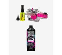 Nettoyeur de chaîne Muc-Off X-3 Chain Cleaner + Dégraissant Muc-Off Ultra Sonic Tank 1L